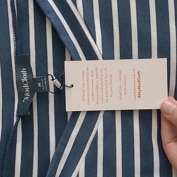 Modcloth Striped Shirt - Picture 2 of 4